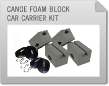 Canoe Foam Block Car Carrier Kit 
